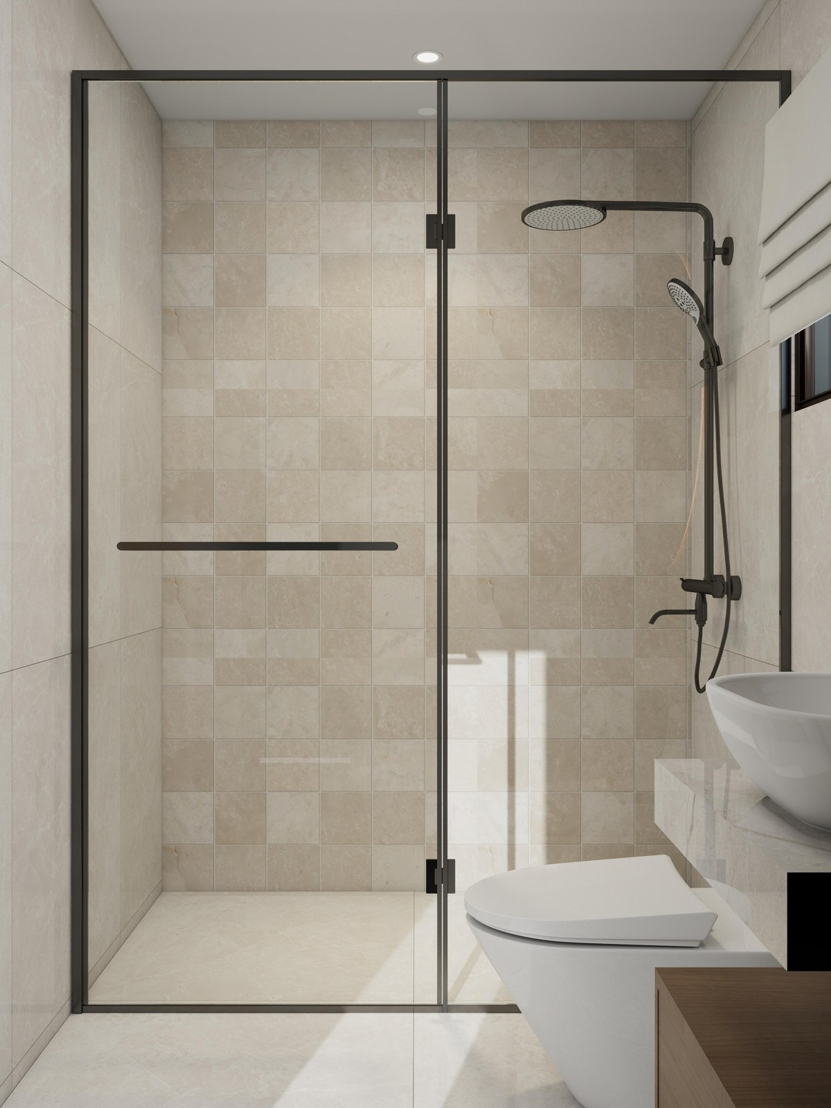 Huntington Beach · Bathroom Detail — Design Rendering