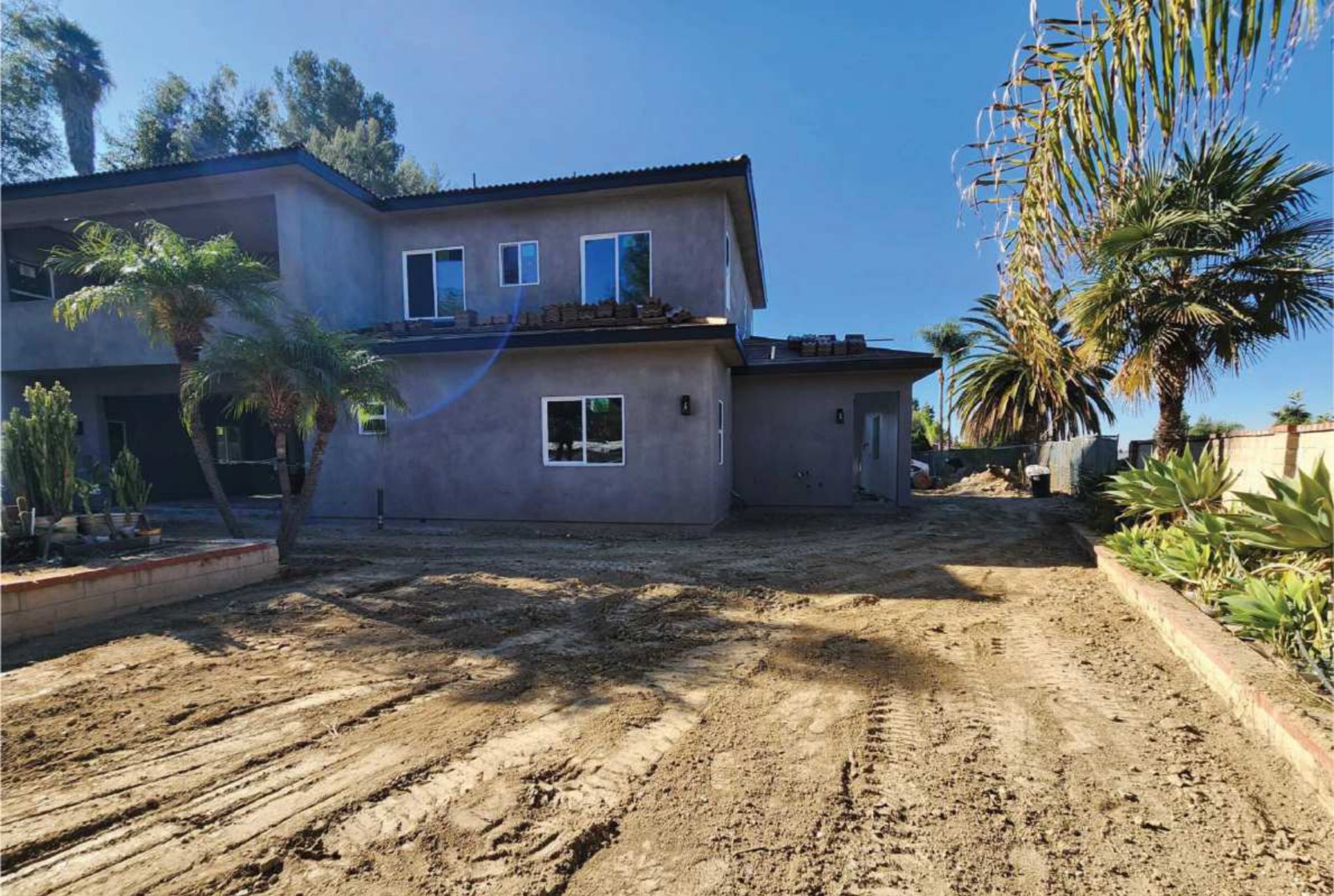Residential Exterior In Progress — Project Photograph